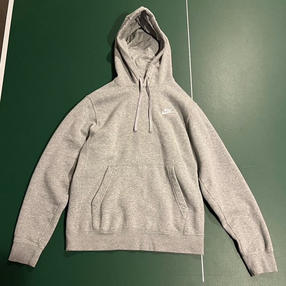 Grey Mens Small Nike Fleece Hoodie